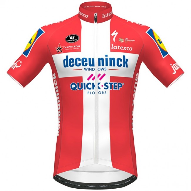 Fahrradbekleidung Radsport 2020 DECEUNINCK QUICK-STEP Danish Champion Trikot Kurzarm Outlet Fahrradbekleidung Radsport 2020 DECEUNINCK QUICK-STEP Danish Champion Trikot Kurzarm Outlet