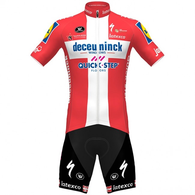 Fahrradbekleidung Radsport 2020 DECEUNINCK QUICK-STEP Danish Champion Radbekleidung Satz Trikot Kurzarm+Fahrradhose Se Fahrradbekleidung Radsport 2020 DECEUNINCK QUICK-STEP Danish Champion Radbekleidung Satz Trikot Kurzarm+Fahrradhose Se
