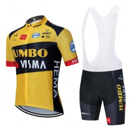 Fahrradbekleidung Radsport 2020 TEAM JUMBO-VISMA Radbekleidung Satz Trikot Kurzarm+Trägerhosen Se Fahrradbekleidung Radsport 2020 TEAM JUMBO-VISMA Radbekleidung Satz Trikot Kurzarm+Trägerhosen Se