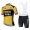 Fahrradbekleidung Radsport 2020 TEAM JUMBO-VISMA Radbekleidung Satz Trikot Kurzarm+Trägerhosen Se
