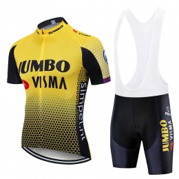 Fahrradbekleidung Radsport 2020 TEAM JUMBO-VISMA Radbekleidung Satz Trikot Kurzarm+Trägerhosen Se Fahrradbekleidung Radsport 2020 TEAM JUMBO-VISMA Radbekleidung Satz Trikot Kurzarm+Trägerhosen Se
