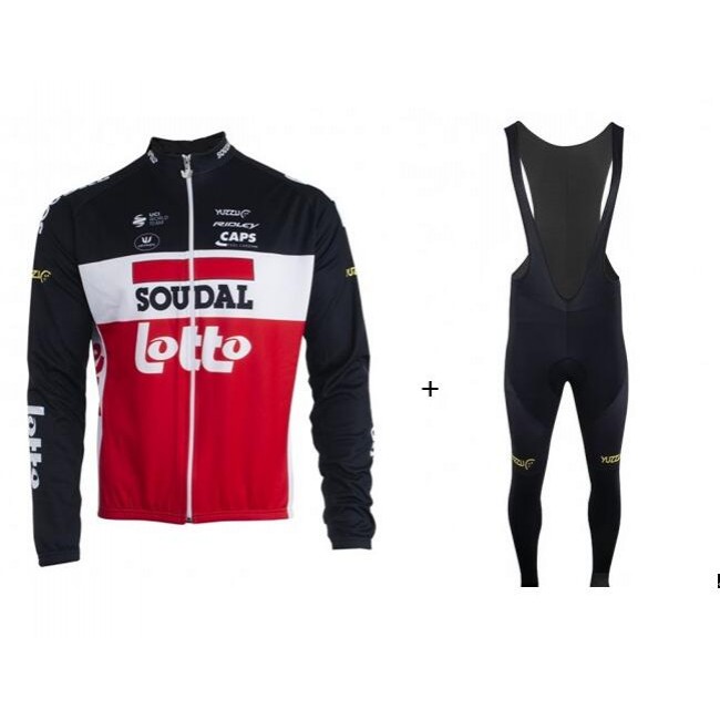 Fahrradbekleidung Radsport 2020 LOTTO SOUDAL Trikot Langarm+ Trägerh Fahrradbekleidung Radsport 2020 LOTTO SOUDAL Trikot Langarm+ Trägerh