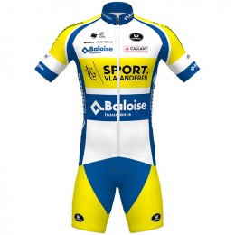 Fahrradbekleidung Radsport 2020 Sport Vlaanderen-Baloise Vermarc Radbekleidung Satz Trikot Kurzarm+Fahrradhose Se