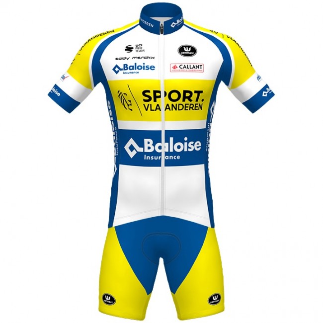 Fahrradbekleidung Radsport 2020 Sport Vlaanderen-Baloise Vermarc Radbekleidung Satz Trikot Kurzarm+Fahrradhose Se Fahrradbekleidung Radsport 2020 Sport Vlaanderen-Baloise Vermarc Radbekleidung Satz Trikot Kurzarm+Fahrradhose Se