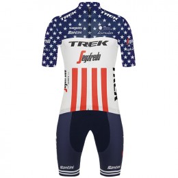 Fahrradbekleidung Radsport 2020 TREK-SEGAFREDO Amerikanischer Meister Radbekleidung Satz Trikot Kurzarm+Fahrradhose Se