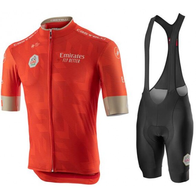 Fahrradbekleidung Radsport 2020 UAE Tour Radbekleidung Satz Trikot Kurzarm+Trägerhosen Set Outle Fahrradbekleidung Radsport 2020 UAE Tour Radbekleidung Satz Trikot Kurzarm+Trägerhosen Set Outle