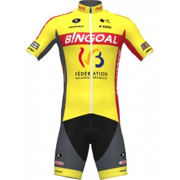 Fahrradbekleidung Radsport 2020 WALLONIE-BRUXELLES Radbekleidung Satz Trikot Kurzarm+Fahrradhose Se