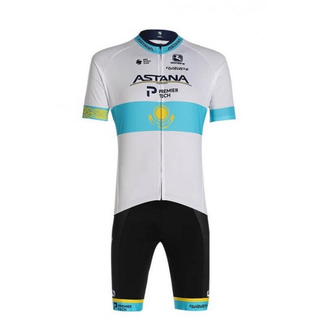 Fahrradbekleidung Radsport 2020 ASTANA PRO TEAM FRC Radbekleidung Satz Trikot Kurzarm+Trägerhosen Set Outl Fahrradbekleidung Radsport 2020 ASTANA PRO TEAM FRC Radbekleidung Satz Trikot Kurzarm+Trägerhosen Set Outl