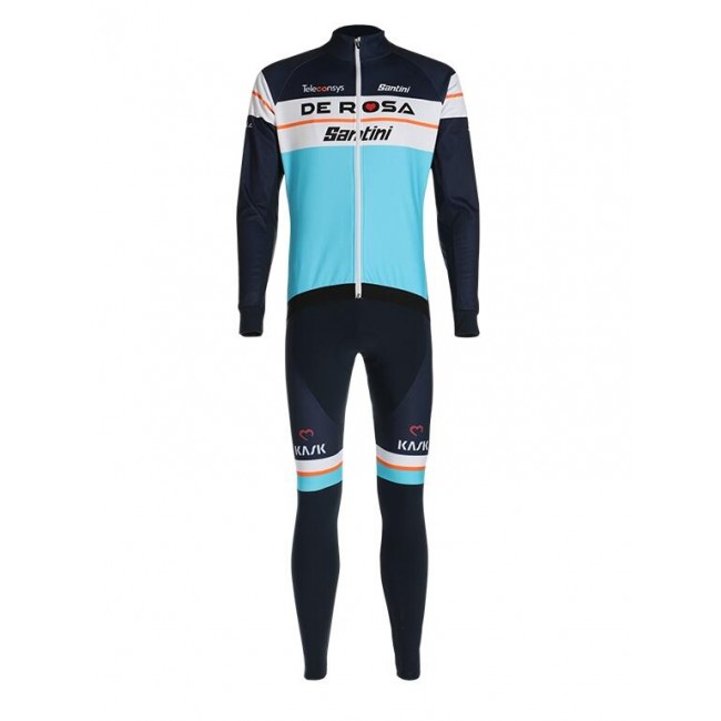 Fahrradbekleidung Radsport 2020 TEAM DE-ROSA SANTINI Set Radbekleidung Trikot Langarm+ Trägerhosen Bl Fahrradbekleidung Radsport 2020 TEAM DE-ROSA SANTINI Set Radbekleidung Trikot Langarm+ Trägerhosen Bl