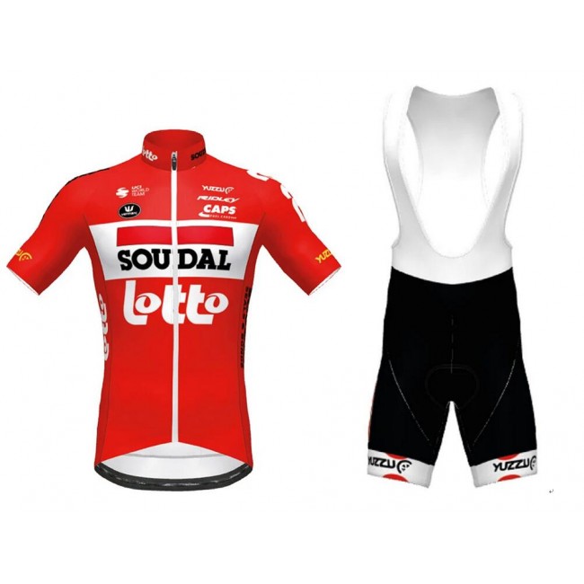 Fahrradbekleidung Radsport 2020 Lotto Soudal TdF Radbekleidung Satz Trikot Kurzarm+Trägerhosen Set Outlet rot We Fahrradbekleidung Radsport 2020 Lotto Soudal TdF Radbekleidung Satz Trikot Kurzarm+Trägerhosen Set Outlet rot We