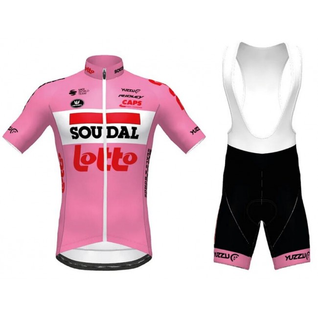 Fahrradbekleidung Radsport 2020 Lotto Soudal Giro d' Italia Radbekleidung Satz Trikot Kurzarm+Trägerhosen Set Outlet Fahrradbekleidung Radsport 2020 Lotto Soudal Giro d' Italia Radbekleidung Satz Trikot Kurzarm+Trägerhosen Set Outlet