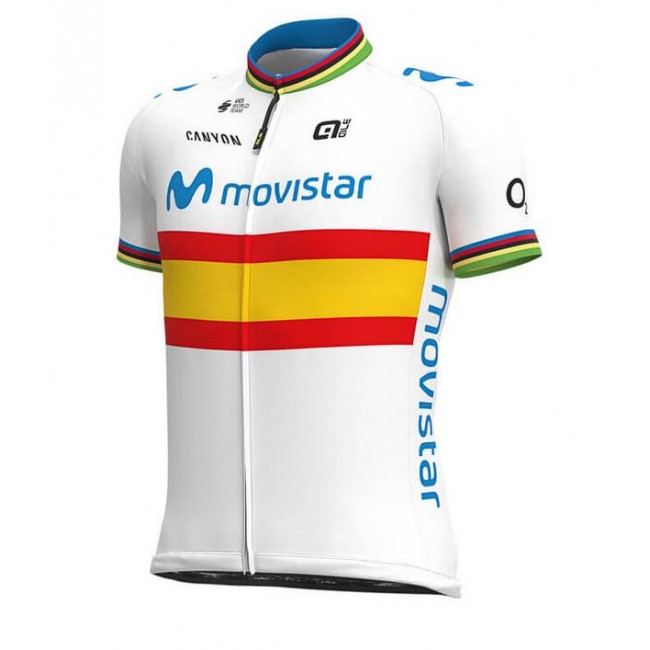 Fahrradbekleidung Radsport 2020 MOVISTAR TEAM Spanish Champion Trikot Kurzarm Outl Fahrradbekleidung Radsport 2020 MOVISTAR TEAM Spanish Champion Trikot Kurzarm Outl