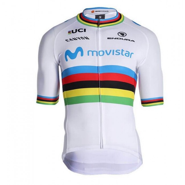 Fahrradbekleidung Radsport 2020 MOVISTAR TEAM World Champion Trikot Kurzarm Outl Fahrradbekleidung Radsport 2020 MOVISTAR TEAM World Champion Trikot Kurzarm Outl