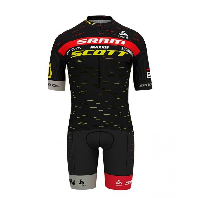 Fahrradbekleidung Radsport 2020 SCOTT SRAM Pro Race Radbekleidung Satz Trikot Kurzarm+Trägerhosen Set Outl Fahrradbekleidung Radsport 2020 SCOTT SRAM Pro Race Radbekleidung Satz Trikot Kurzarm+Trägerhosen Set Outl