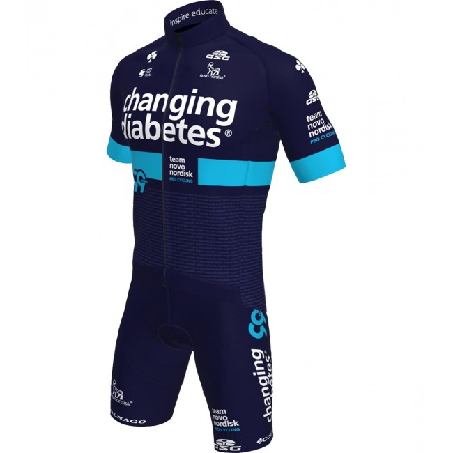Fahrradbekleidung Radsport 2020 Team Novo Nordisk Radbekleidung Satz Trikot Kurzarm+Trägerhosen Set Outl Fahrradbekleidung Radsport 2020 Team Novo Nordisk Radbekleidung Satz Trikot Kurzarm+Trägerhosen Set Outl