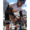 New Speed Radtrikot kurzarm grau/orange/weiß