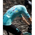 FANACO Radtrikot kurzarm celeste