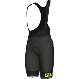 Übergröße ALE CORSA Trägerhose kurz schwarz/neongelb