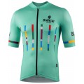 FANACO Radtrikot kurzarm celeste