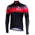 SANTERNO Radtrikot langarm schwarz/rot