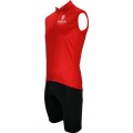 MORENO Radtrikot ärmellos rot