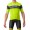 SCORPIONE 3+COMPETIZIONE KIT Radsport-Set (Kurzarmtrikot+Trägerhose) neon-gelbgrün/schwarz
