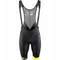 FASHION Radsport-Set (Radtrikot langer RV+Trägerhose) neongelb/schwarz
