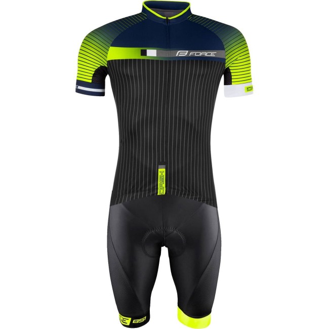 DASH Radsport-Set (Radtrikot+Trägerhose) schwarz/neongelb DASH Radsport-Set (Radtrikot+Trägerhose) schwarz/neongelb