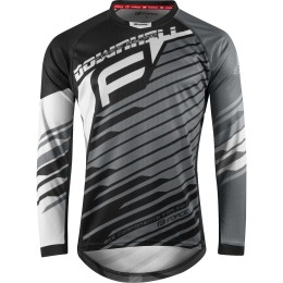DOWNHILL Radtrikot langarm MTB/Freeride schwarz/weiß DOWNHILL Radtrikot langarm MTB/Freeride schwarz/weiß