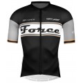 RETRO Radtrikot kurzarm schwarz