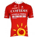 Cofidis 2008 Kurzarmtrikot mit kurzem Reißverschluss Cofidis 2008 Kurzarmtrikot mit kurzem Reißverschluss