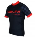 Radsport-Set (Radtrikot FLAG+Trägerhose FIREBALL) schwarz/rot