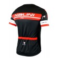 Übergröße KENTY Radtrikot kurzarm schwarz/rot