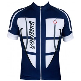 STEEL JERSEY Radtrikot kurzarm blau/weiß STEEL JERSEY Radtrikot kurzarm blau/weiß