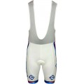 Trägerhose weiß-FRANCAISE DES JEUX (FDJ)-BIG MAT 2012 Radsport-Profi-Team