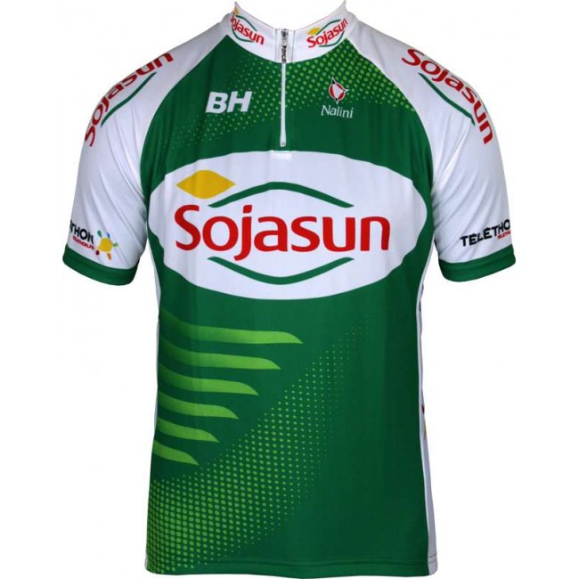 SOJASUN 2013 Radsport-Profi-Team-Kurzarmtrikot mit kurzem Reißverschluss SOJASUN 2013 Radsport-Profi-Team-Kurzarmtrikot mit kurzem Reißverschluss