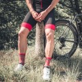Logo Trägerhose kurz schwarz/rot Logo Trägerhose kurz schwarz/rot