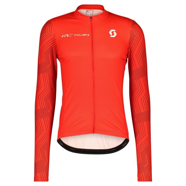 RC TEAM 10 Radtrikot langarm rot/weiß RC TEAM 10 Radtrikot langarm rot/weiß