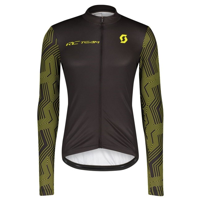 RC TEAM 10 Radtrikot langarm schwarz/gelb RC TEAM 10 Radtrikot langarm schwarz/gelb