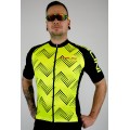 Übergröße PODIO 2.0 Radtrikot kurzarm gelb/schwarz Übergröße PODIO 2.0 Radtrikot kurzarm gelb/schwarz