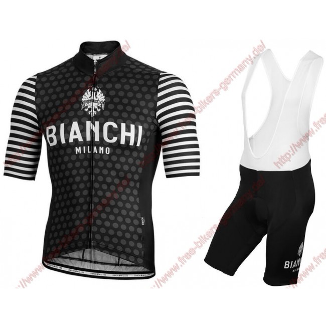 Profiteams BIANCHI MILANO Davoli Black Radbekleidung Satz Trikot Kurzarm+Trägerhosen Se Profiteams BIANCHI MILANO Davoli Black Radbekleidung Satz Trikot Kurzarm+Trägerhosen Se