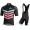 Profiteams BIANCHI MILANO Nicandro Black Radbekleidung Satz Trikot Kurzarm+Trägerhosen Se
