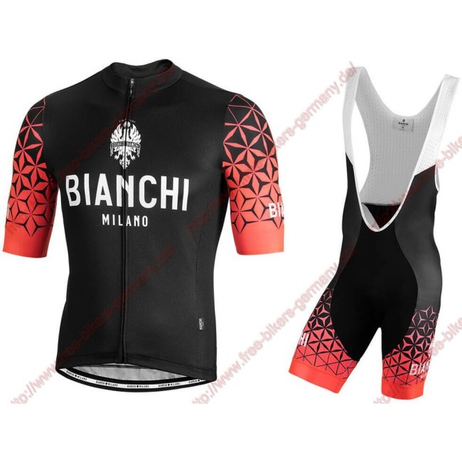 Profiteams BIANCHI MILANO Pedaso red Radbekleidung Satz Trikot Kurzarm+Trägerhosen Se Profiteams BIANCHI MILANO Pedaso red Radbekleidung Satz Trikot Kurzarm+Trägerhosen Se