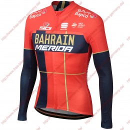 Profiteams Team Bahrain Merida 2019 Radsport Trikot Langarm Profiteams Team Bahrain Merida 2019 Radsport Trikot Langarm