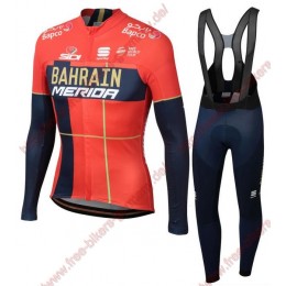 Profiteams Team Bahrain Merida 2019 Radsport Fahrradbekleidung Trikot Langarm+Lang Tr Profiteams Team Bahrain Merida 2019 Radsport Fahrradbekleidung Trikot Langarm+Lang Tr