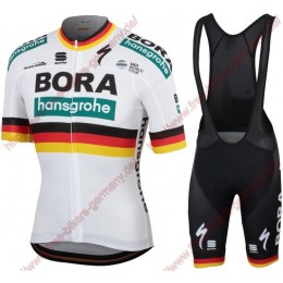 Profiteams Bora Hansgrohe 2019 German champion Radbekleidung Satz Trikot Kurzarm+Trägerhosen Se