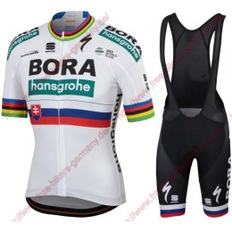 Profiteams Bora Hansgrohe 2019 Slovak champion Radbekleidung Satz Trikot Kurzarm+Trägerhosen Se