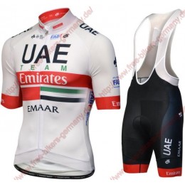 Profiteams UAE Team Emirates 2019 Radbekleidung Satz Trikot Kurzarm+Trägerhosen Se