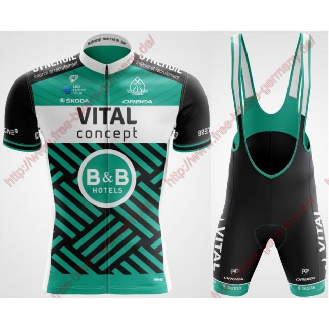 Profiteams Vital Concept Cycling 2019 Radbekleidung Satz Trikot Kurzarm+Trägerhosen Se Profiteams Vital Concept Cycling 2019 Radbekleidung Satz Trikot Kurzarm+Trägerhosen Se