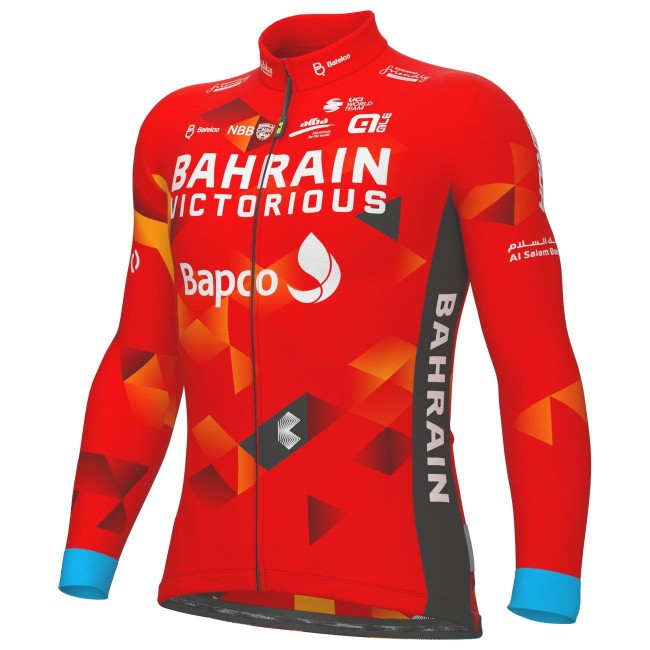 Bahrain Victorious-Jayco 2022 Radtrikot langarm-ALE Radsport-Profi-Team Bahrain Victorious-Jayco 2022 Radtrikot langarm-ALE Radsport-Profi-Team